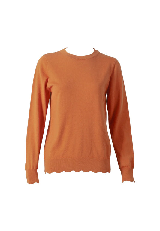 DAISY by VOIR Scalloped Crew Neck Knitwear