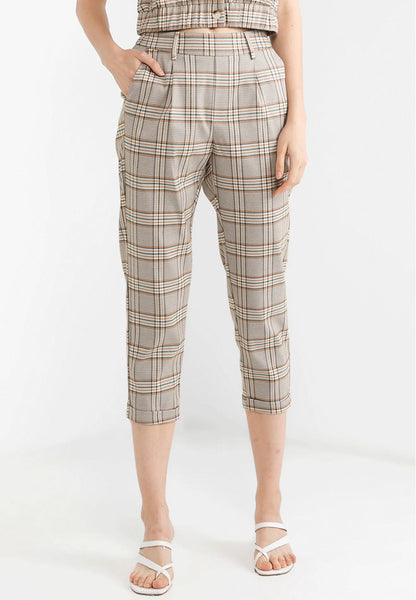VOIR JEANS Hey Summer Collection: Checkered Pocket Pants