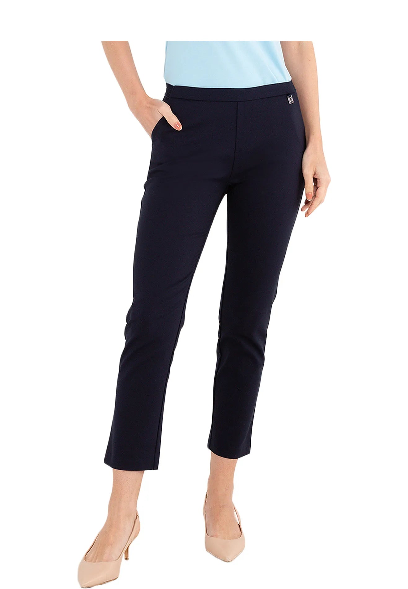 ELLE Apparel Casual Elastic Waistband Long Pants