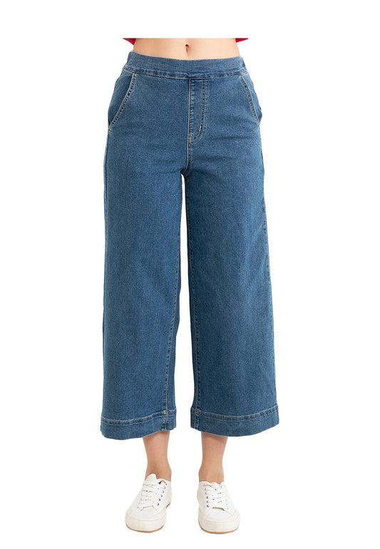 VOIR JEANS Wide Leg Denim Jeans