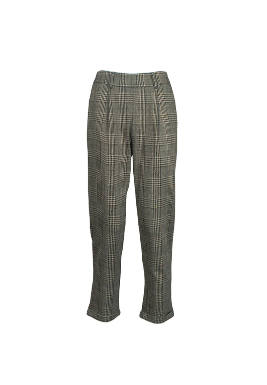 DAISY BY VOIR High Rise Checked Tapered Pants