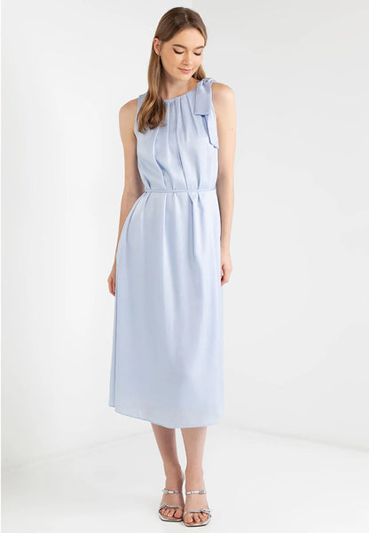 Ribbon Tie Sleeveless Maxi Dress