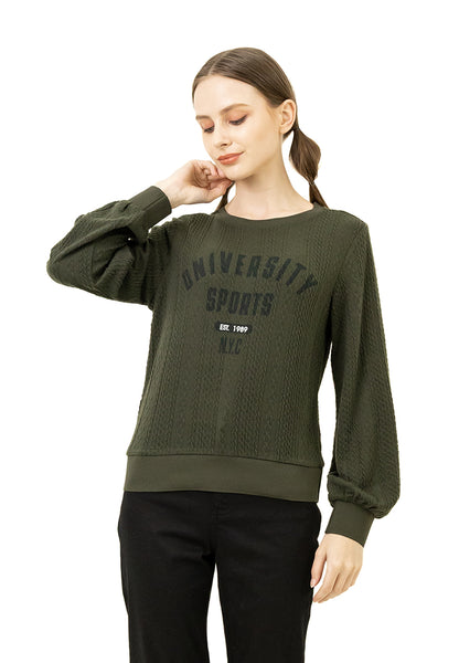 VOIR JEANS ''University'' Printed Sweatshirts
