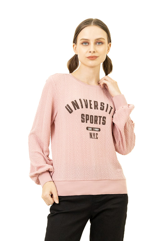 VOIR JEANS ''University'' Printed Sweatshirts