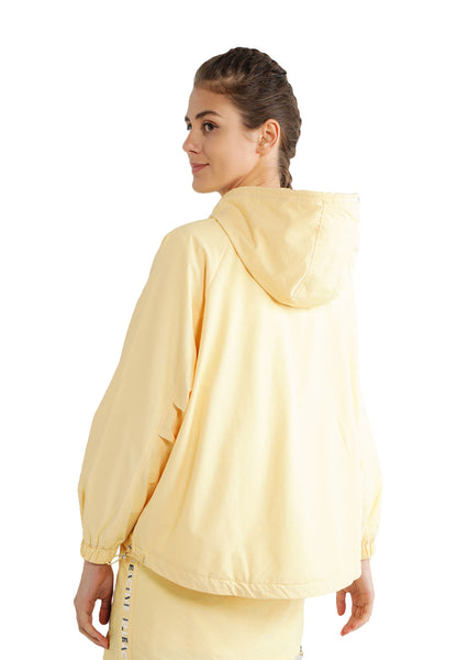 ELLE Active Cinch Hem Hooded Jacket