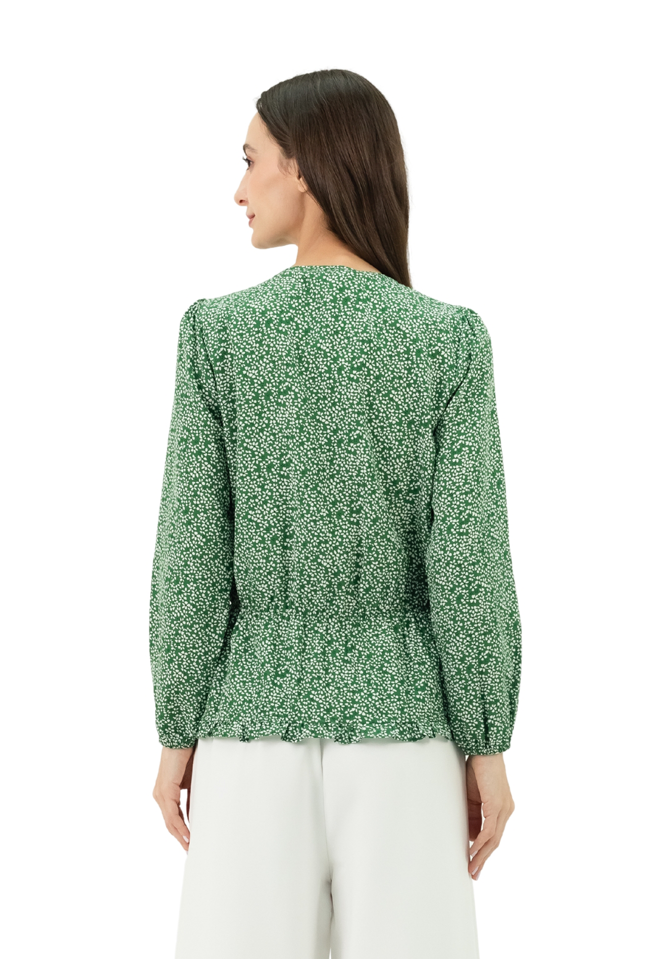 DAISY By VOIR Elastic Ruched Pleated Blouse