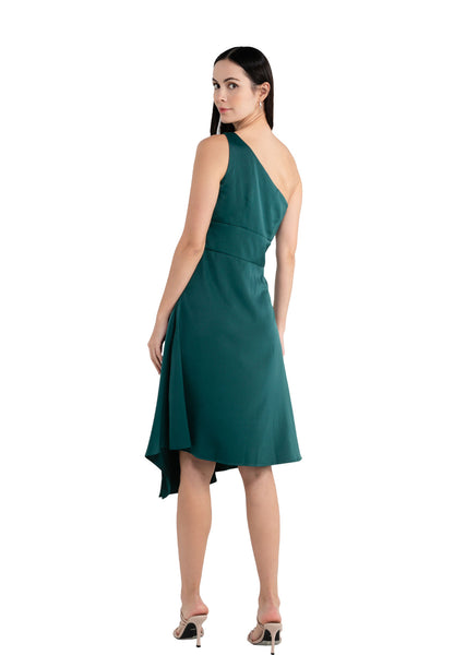 ELLE Apparel Asymmetrical Dress with Slit