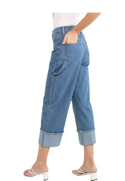 VOIR JEANS Wide Leg Denim Jeans