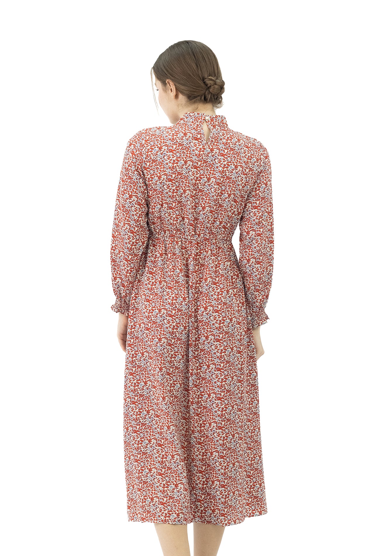 DAISY BY VOIR Tie Neck Long Sleeves Vintage Dress