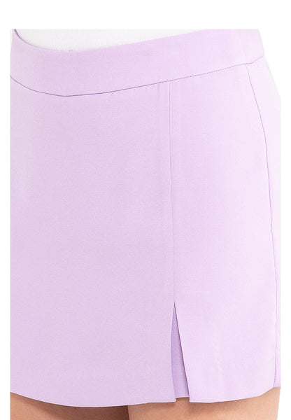 ELLE Apparel A-Line Split-Hem Skirt