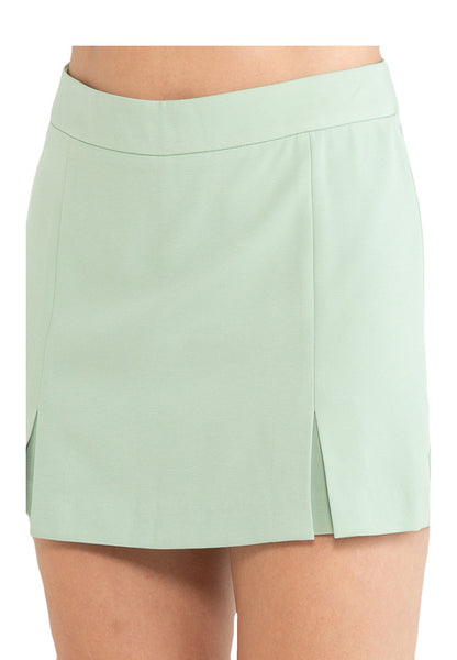 ELLE Apparel A-Line Split-Hem Skirt