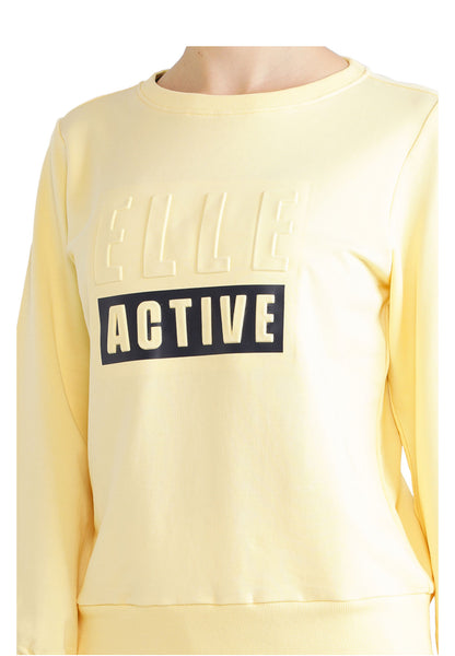 ELLE Active Embossed Logo Sweater
