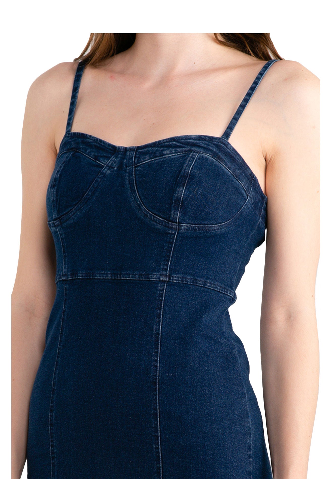 VOIR JEANS Cami Bodycon Denim Dress