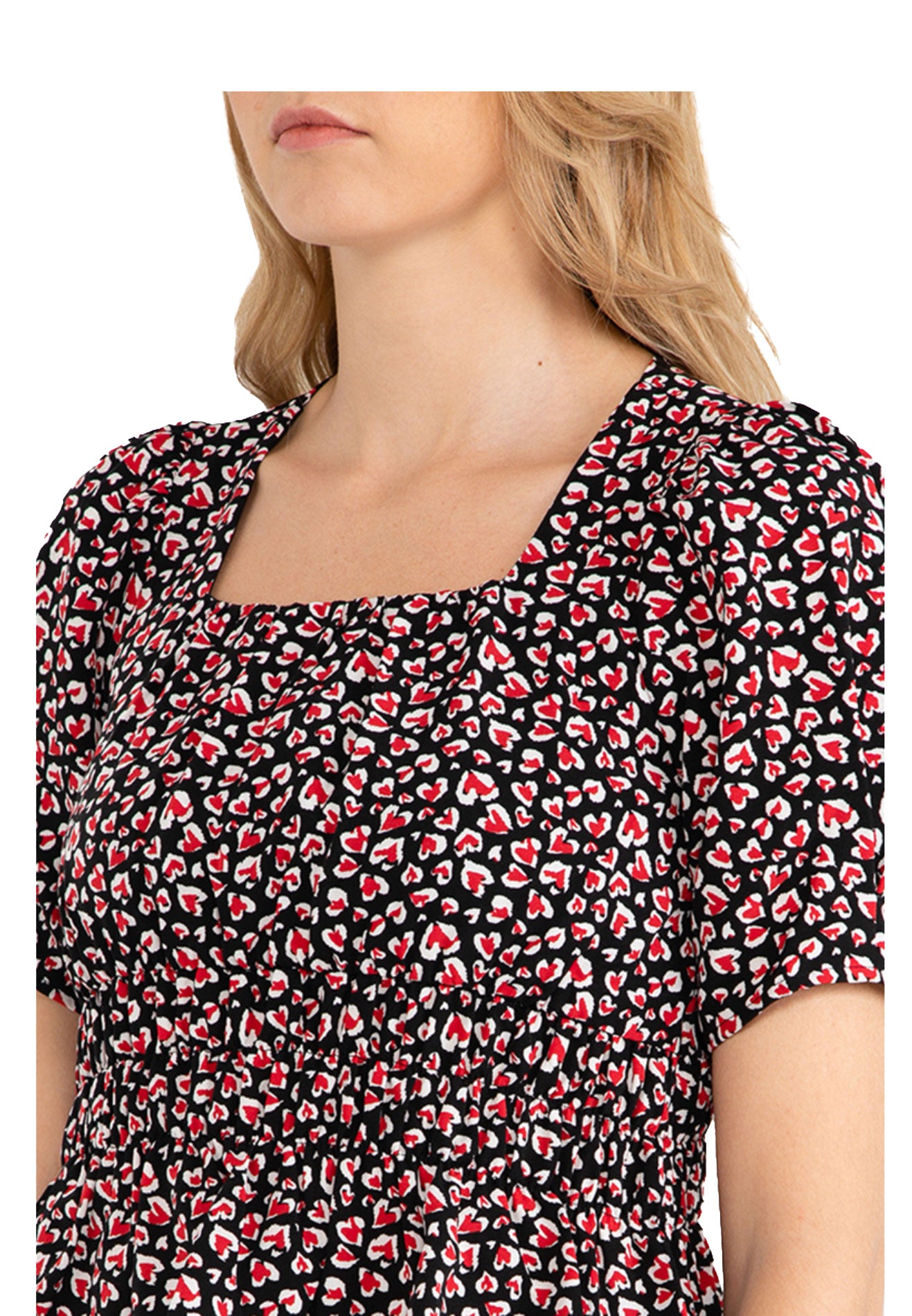 voir-jeans-heart-print-ruffle-hem-top
