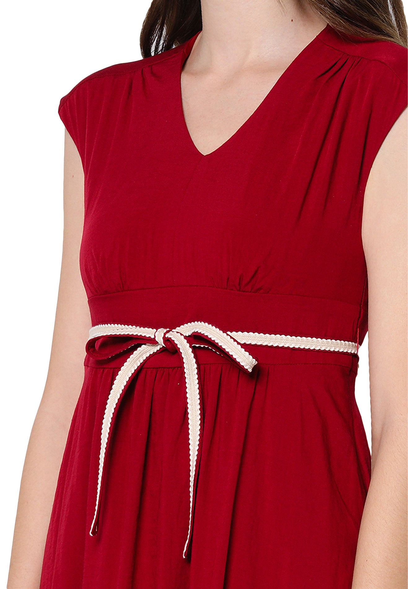 ELLE V-Neck Day Dress