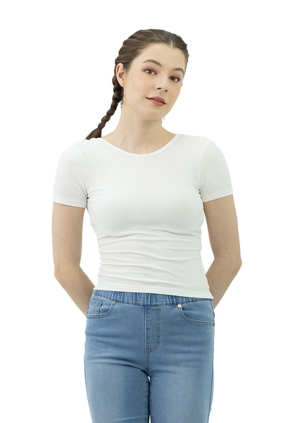 VOIR JEANS Open Back Knit Top