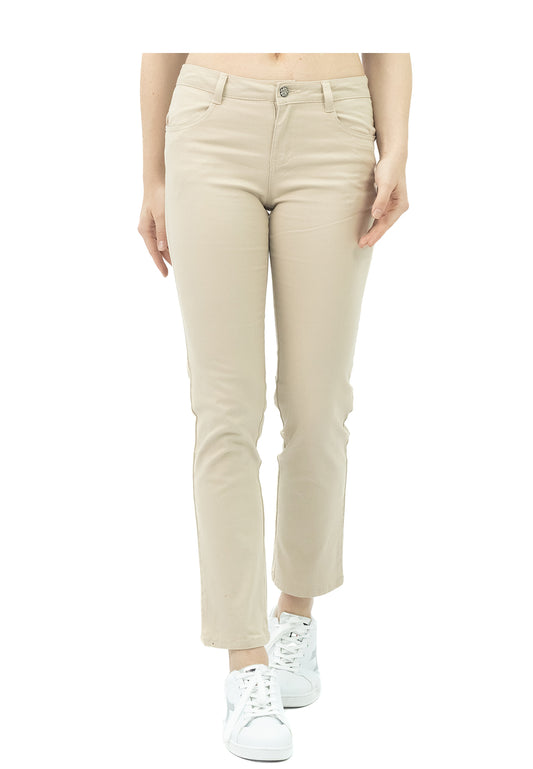 VOIR JEANS #303 Medium Rise Casual Regular Cut Pants