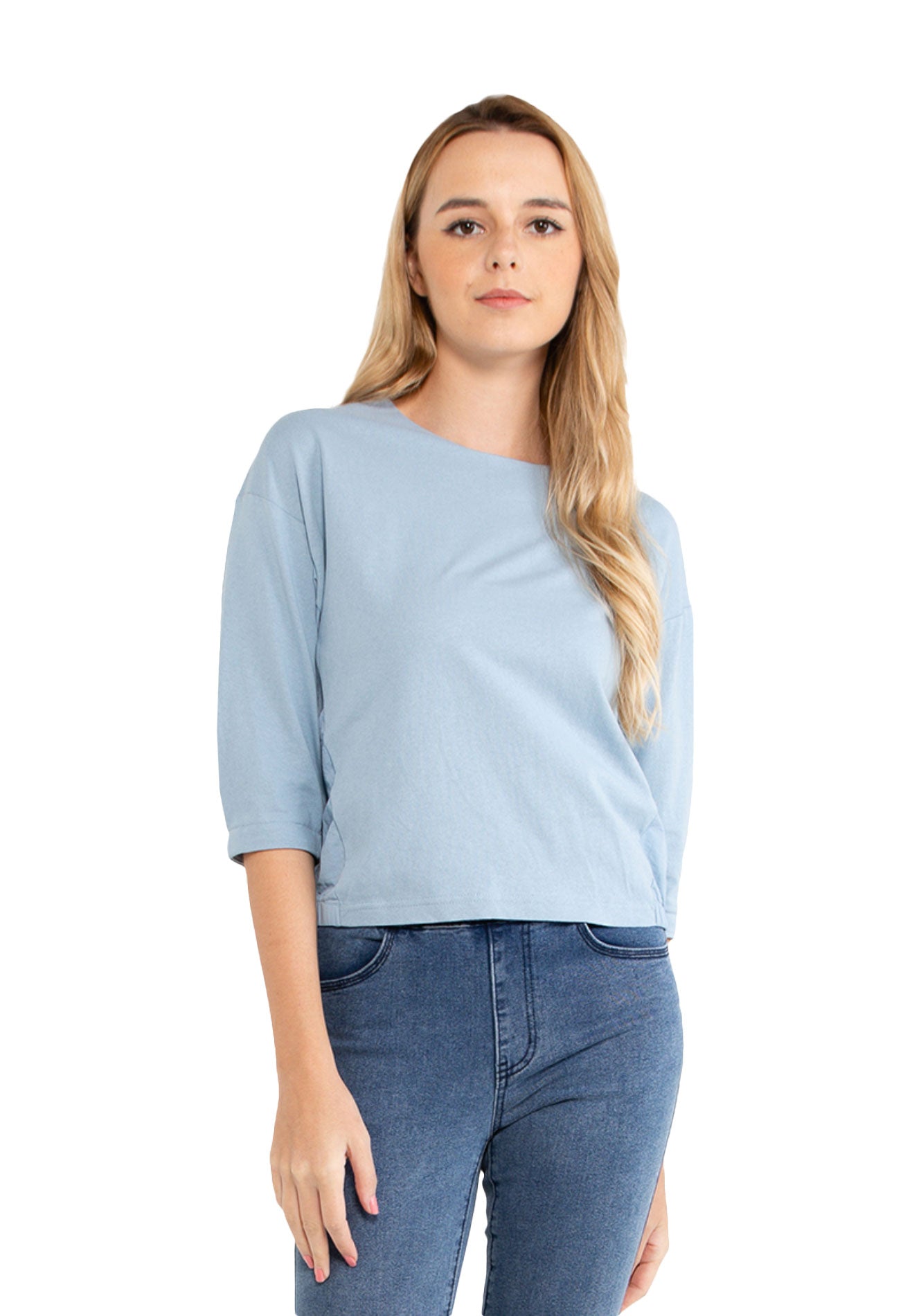 VOIR JEANS Round Neck Long Sleeves Top