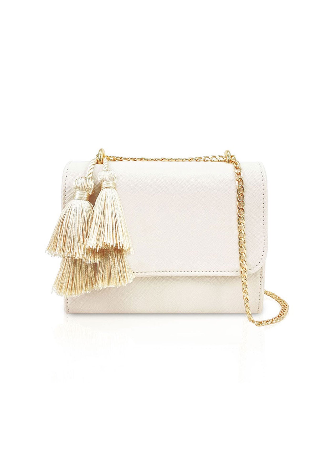 VOIR Small Boxy with Tassels Crossbody Bag