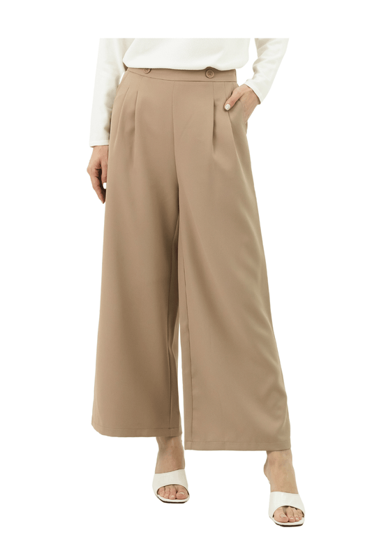 DAISY By VOIR Pleated Wide Leg Trousers