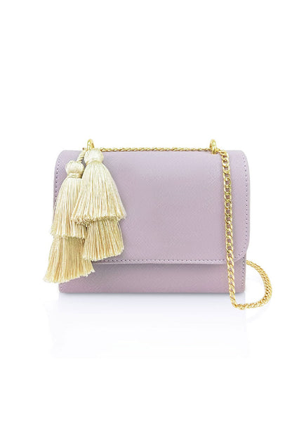 VOIR Small Boxy with Tassels Crossbody Bag