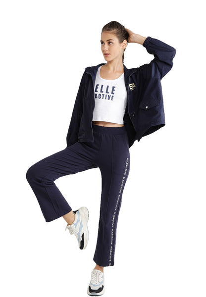 ELLE Active Cinch Hem Hooded Jacket