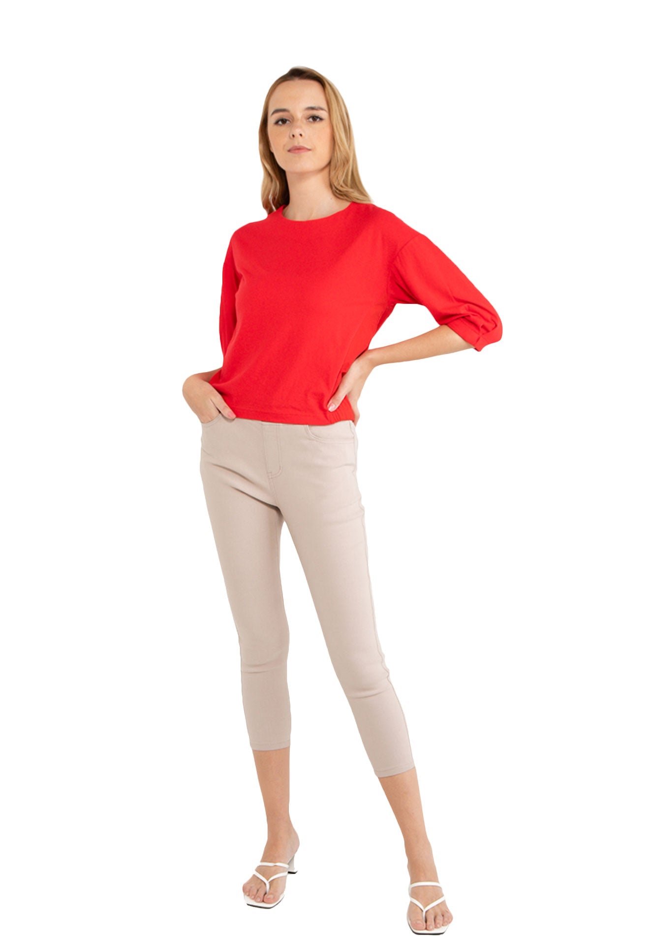 VOIR JEANS Round Neck Long Sleeves Top