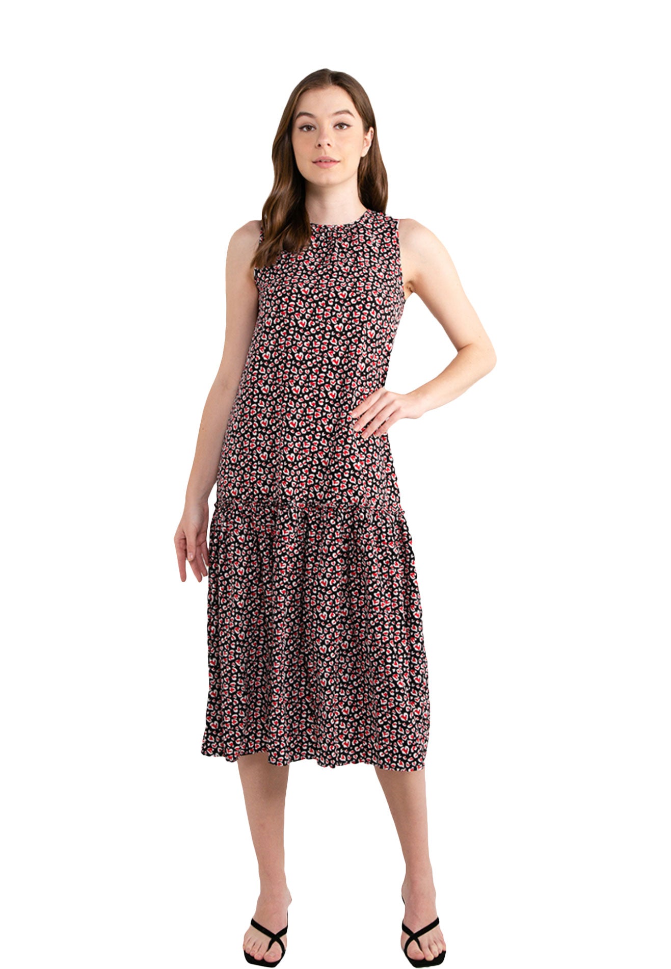 voir-jeans-heart-print-ruffle-maxi-dress