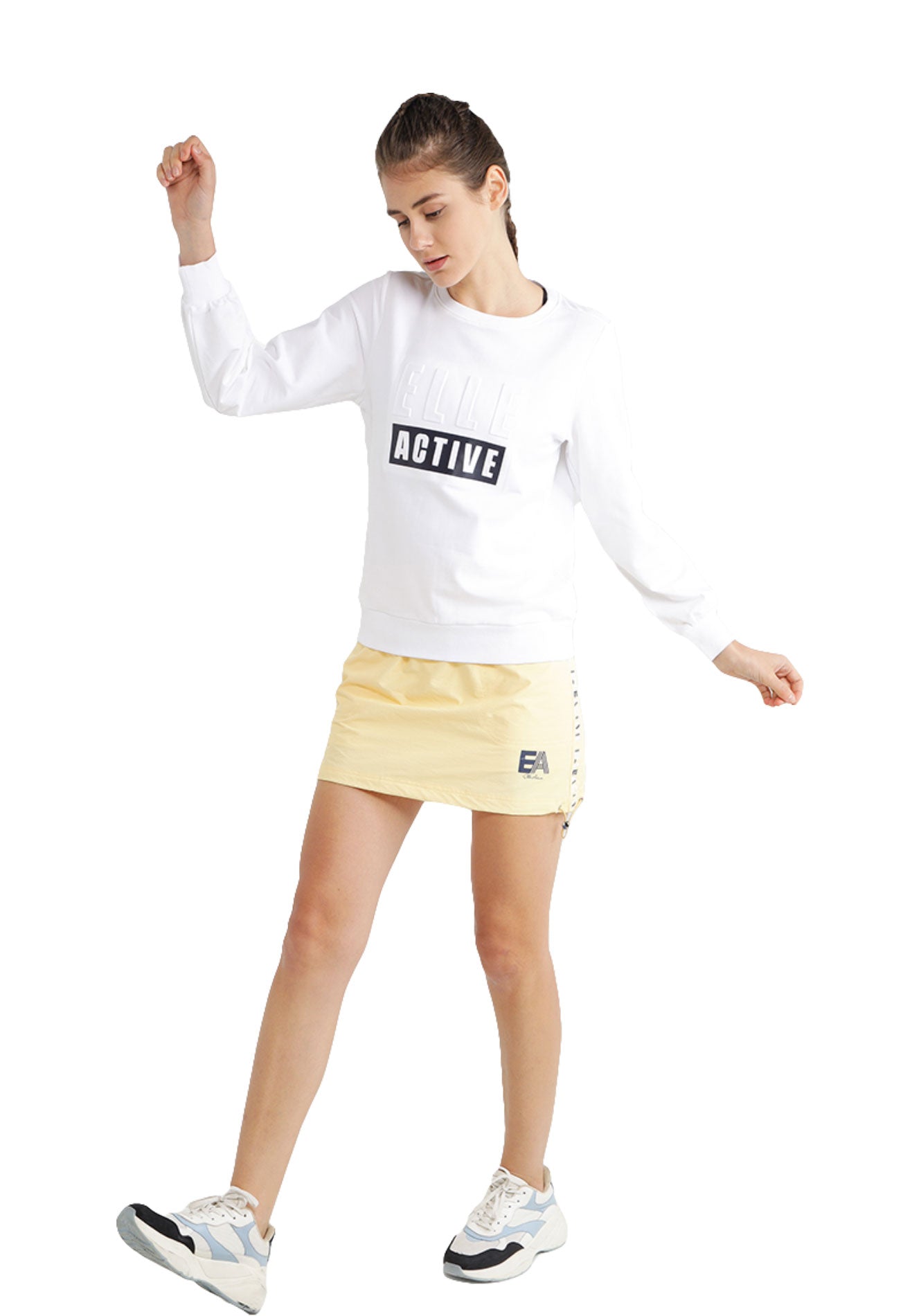 ELLE Active Logo Elasticated Waistband Skirt