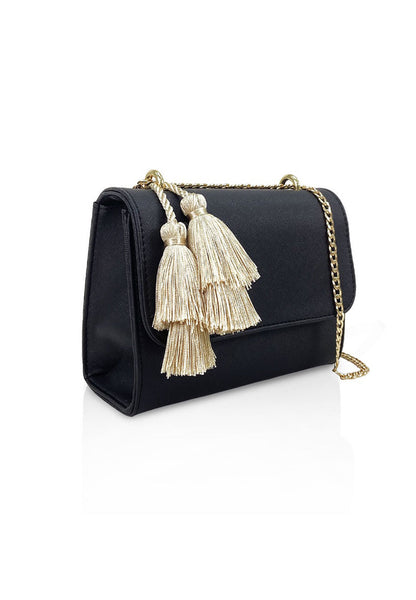 VOIR Small Boxy with Tassels Crossbody Bag