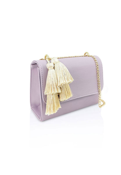 VOIR Small Boxy with Tassels Crossbody Bag