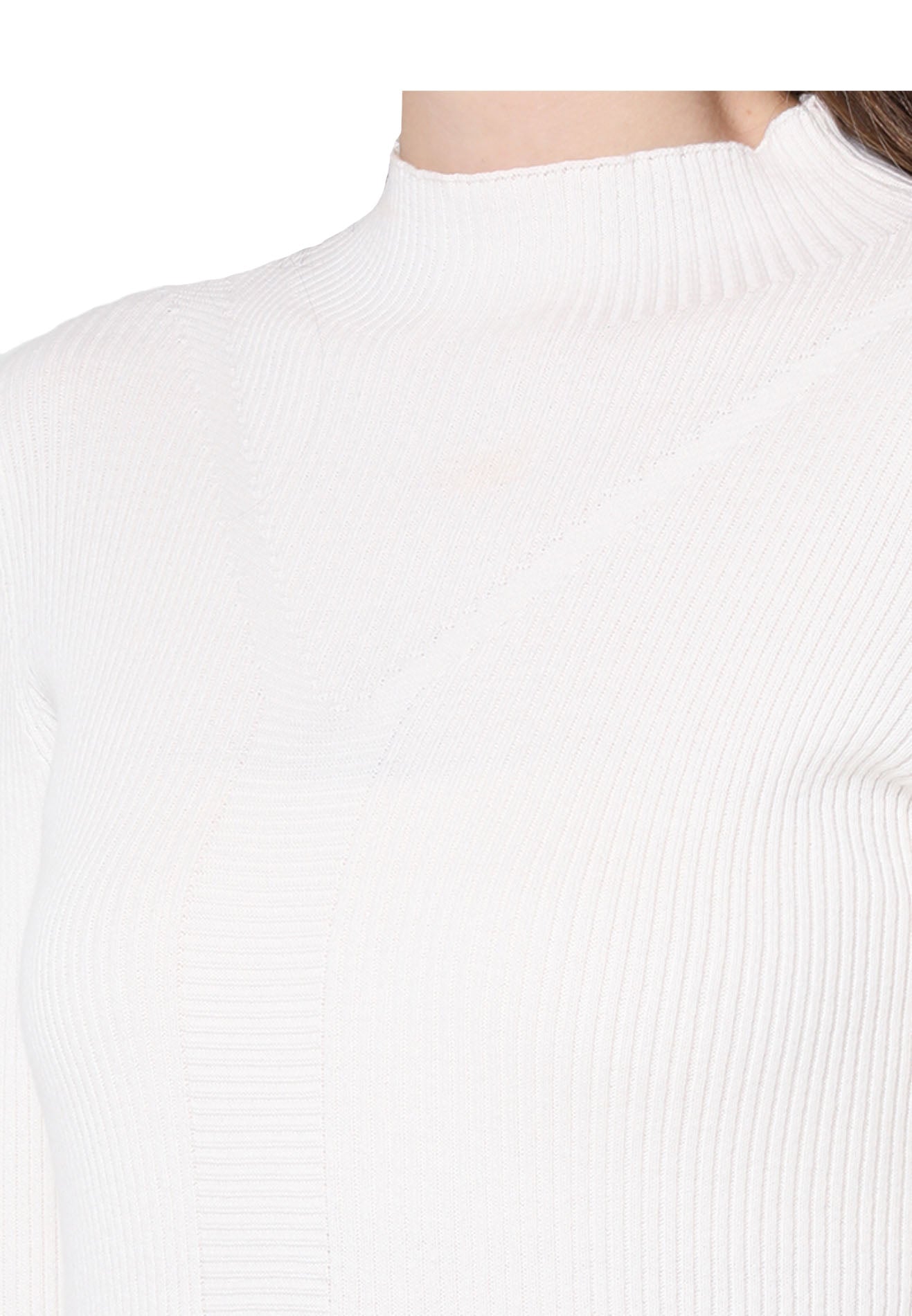 VOIR JEANS High Neck Yarn Knit Sweater