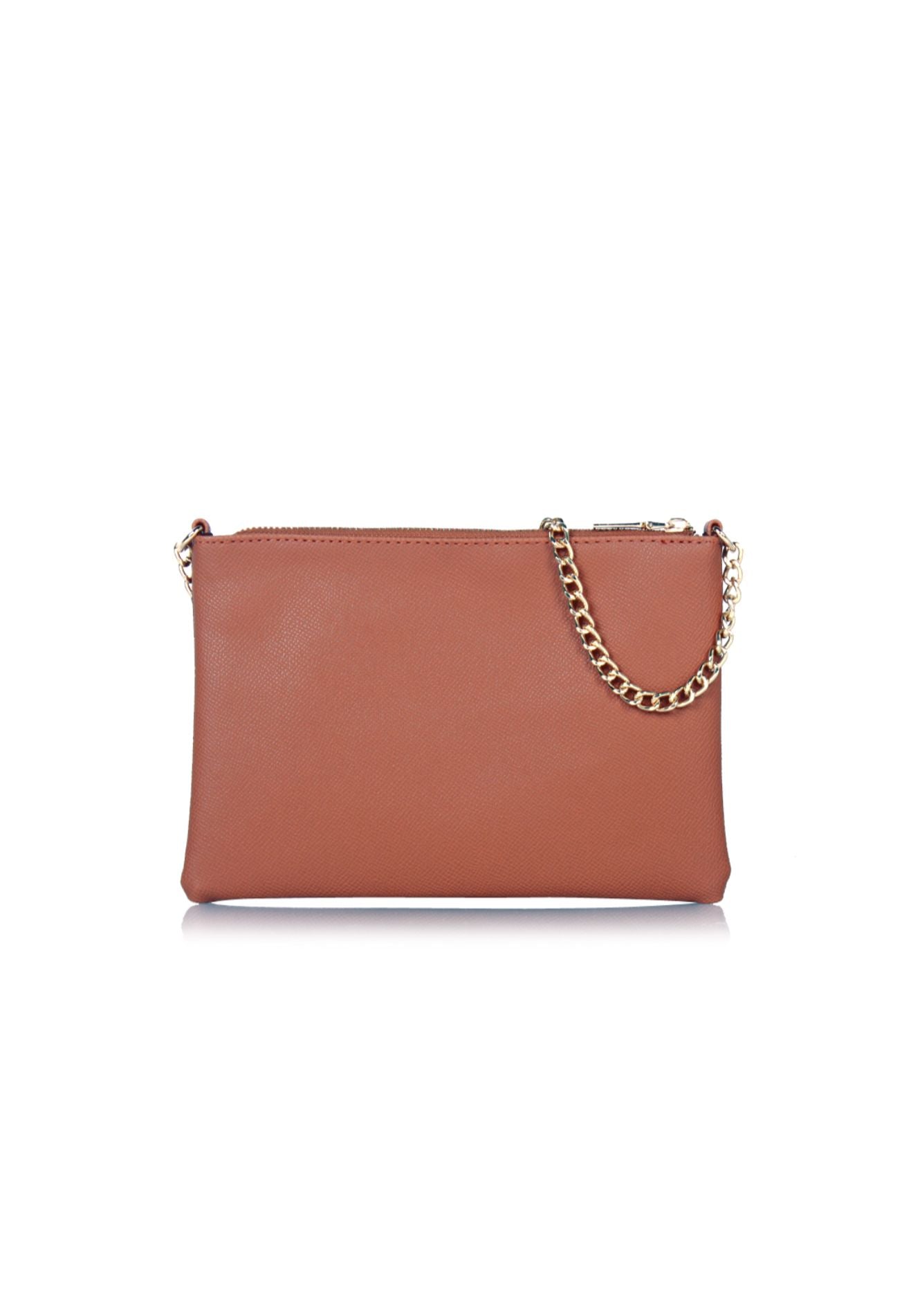 Chain Strap Crossbody Bag in Brown
