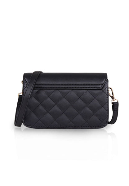 VOIR Boxy Clasp Quilted Crossbody Bag
