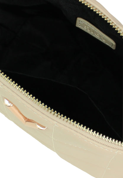 VOIR Half Moon Geometric Quilted Sling Bag