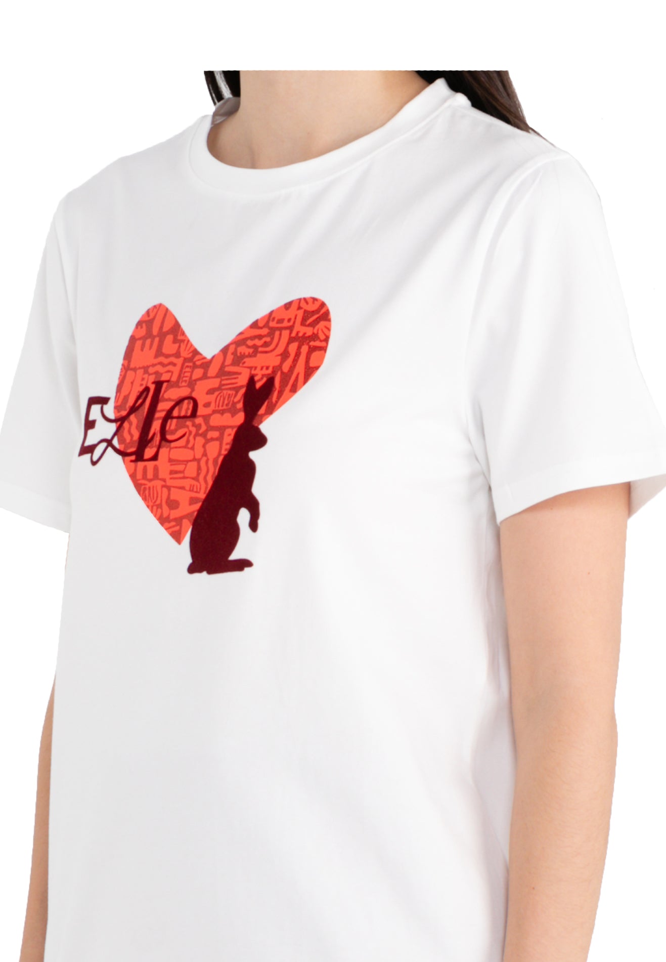ELLE Leisure Rabbit Love Logo Tee