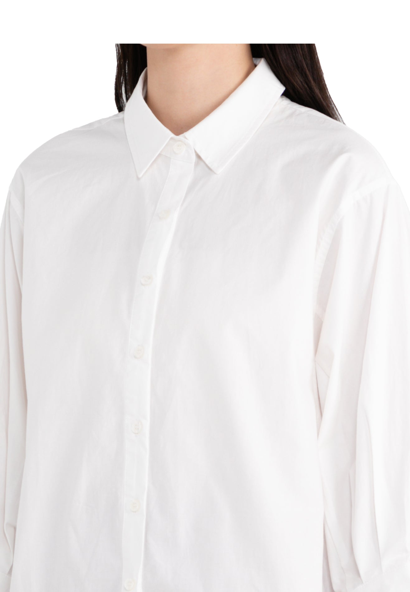ELLE Apparel Plain Collar Half Length Sleeves Top