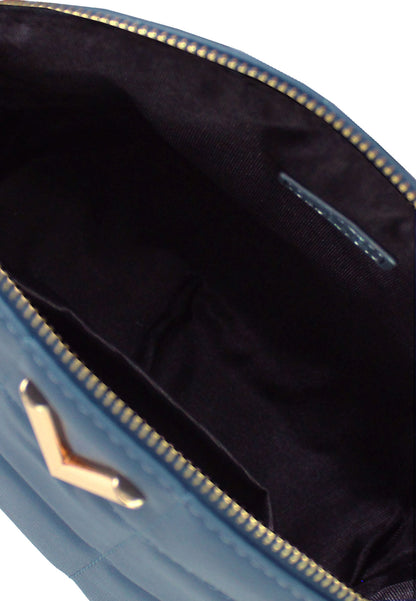 VOIR Half Moon Geometric Quilted Sling Bag
