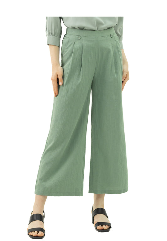 DAISY BY VOIR Pleat Front Wide Leg Pants