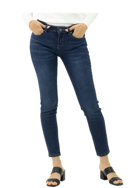 VOIR JEANS #305 Medium Rise Slim Cut Washed Jeans