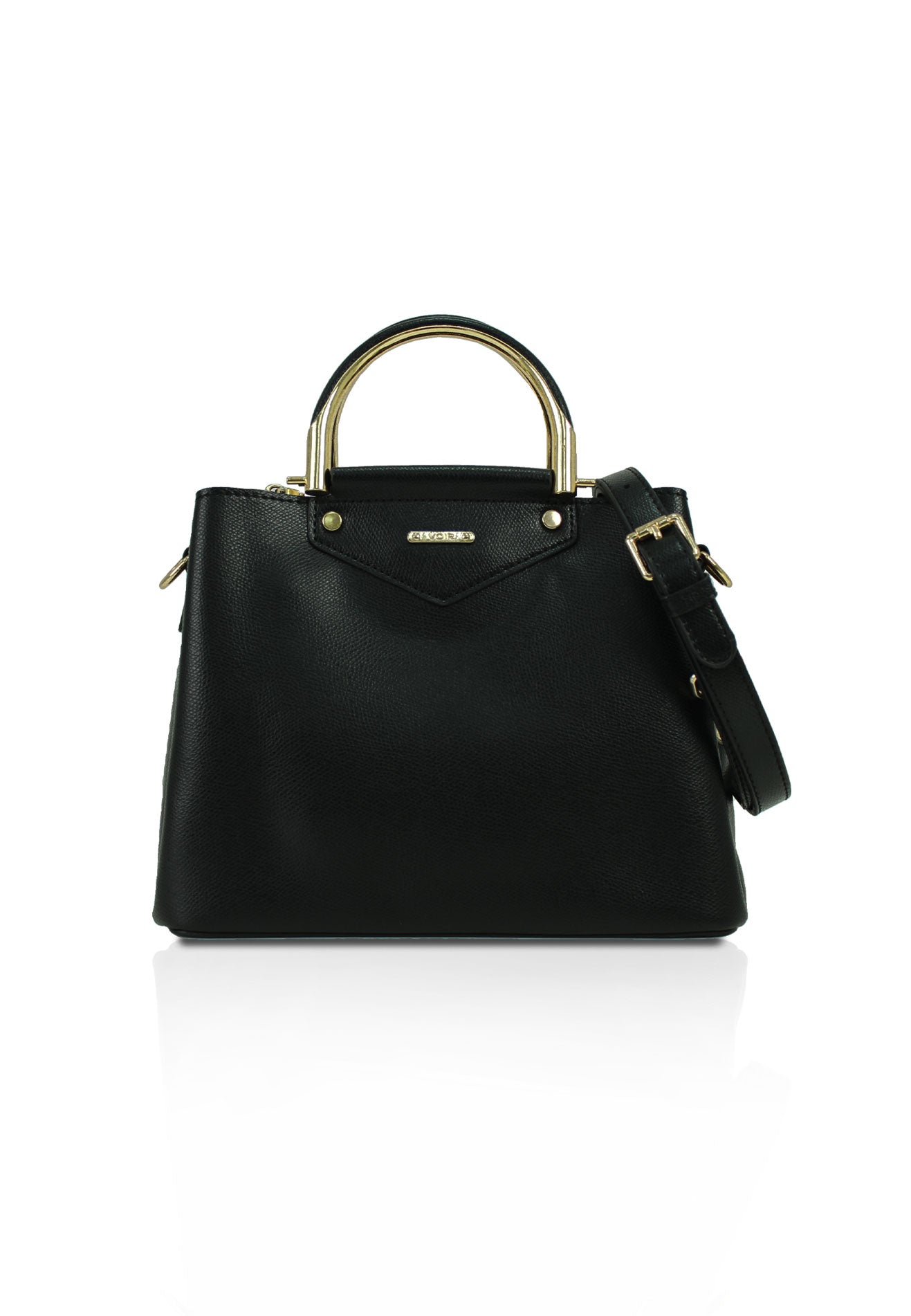 VOIR Top Handle Structured Satchel Bag