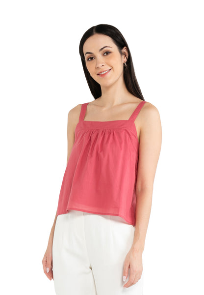 ELLE Apparel Sleeveless Tie Back Top