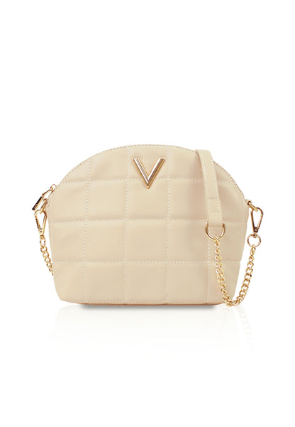 VOIR Half Moon Geometric Quilted Sling Bag
