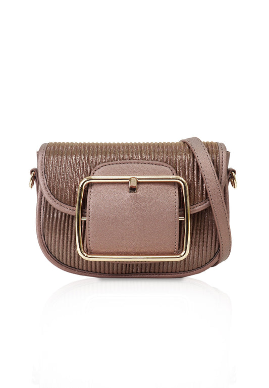 VOIR Suede-lined Buckle Bag