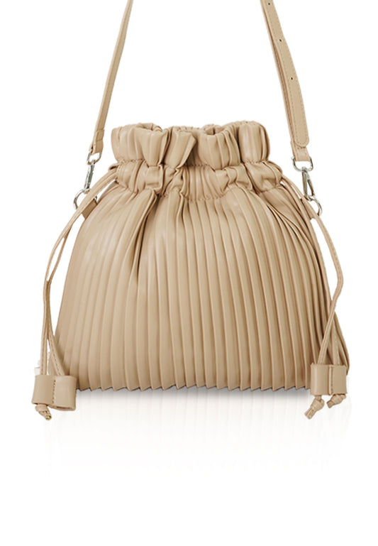 VOIR RACHEL Pleated Bucket Bag