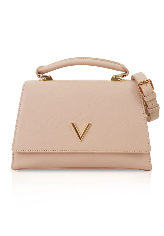 VOIR VALERY Iconic 'V' Top Handle Crossbody Flap Bag