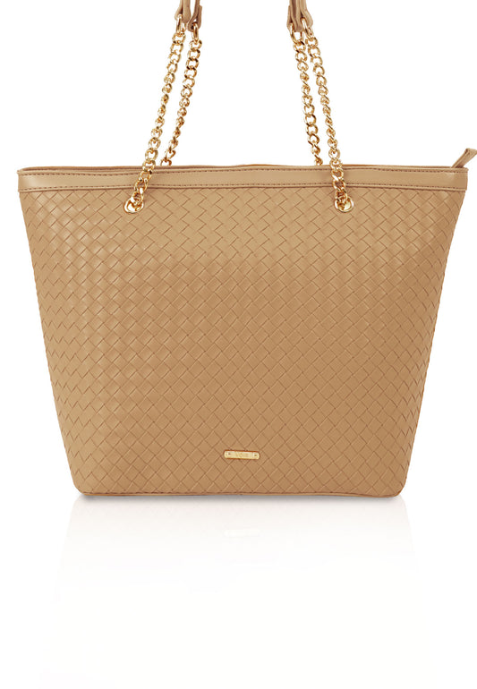 VOIR Mid-Sized Woven Tote Bag