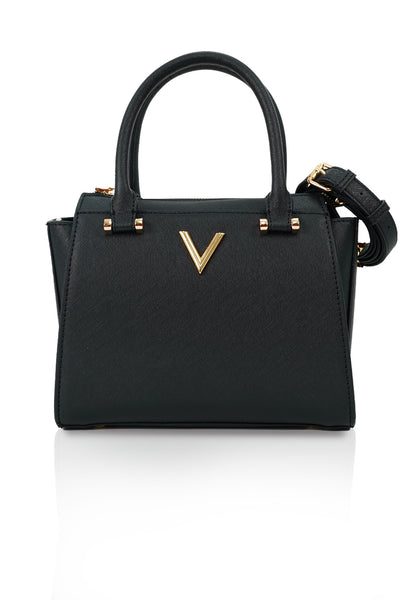 VOIR VALERY Iconic 'V' Top Double Handle Trapeze Bag