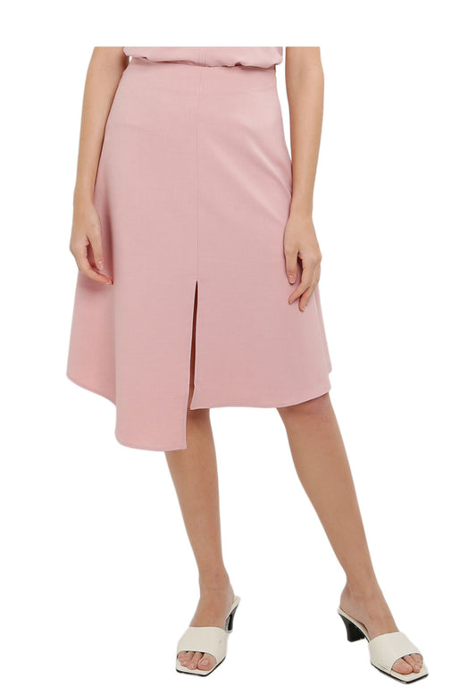 ELLE Apparel Irregular Hem Midi Skirt