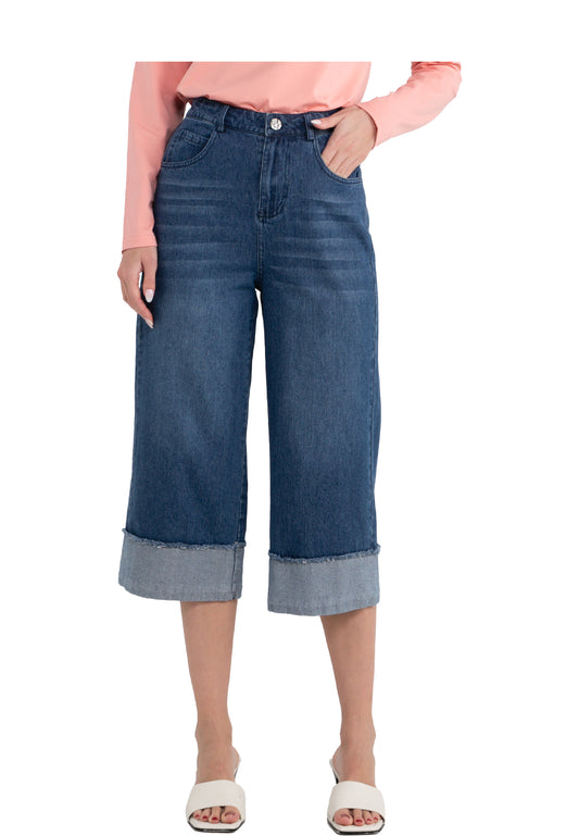 ELLE Apparel Wide Leg Denim Jeans